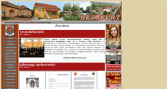 Desktop Screenshot of hejokurt.hu